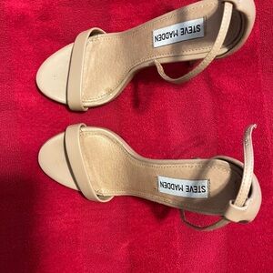 Steve Madden Tan Heels with Slingback Design